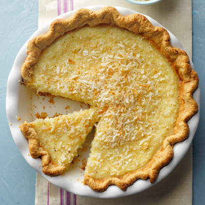 COCONUT CUSTARD PIE (9
