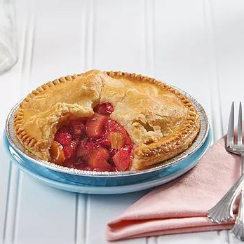 STRAWBERRY RHUBARB PIE (9