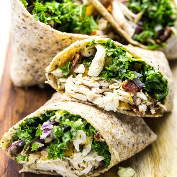 HOT TURKEY CAESAR WRAP